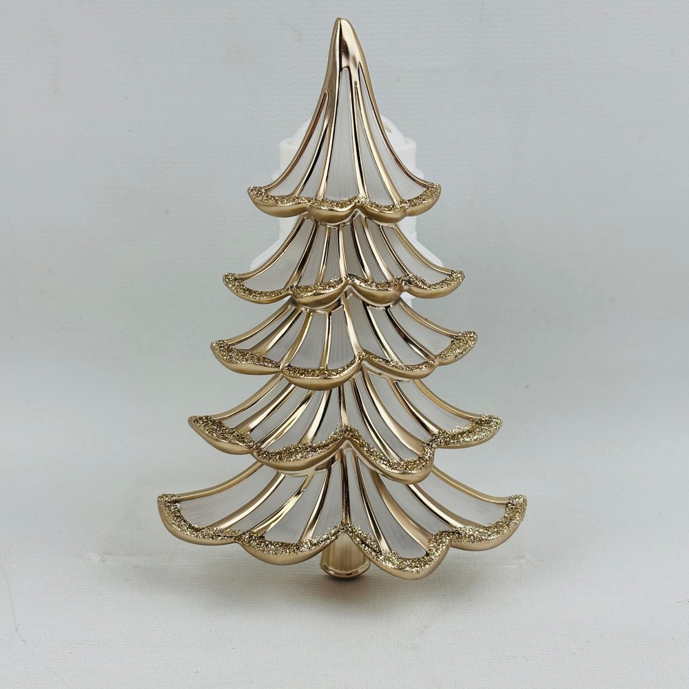 Bath Body Works Glittery Christmas Lighted Wallflower Plug Silver Gold‎ Tested